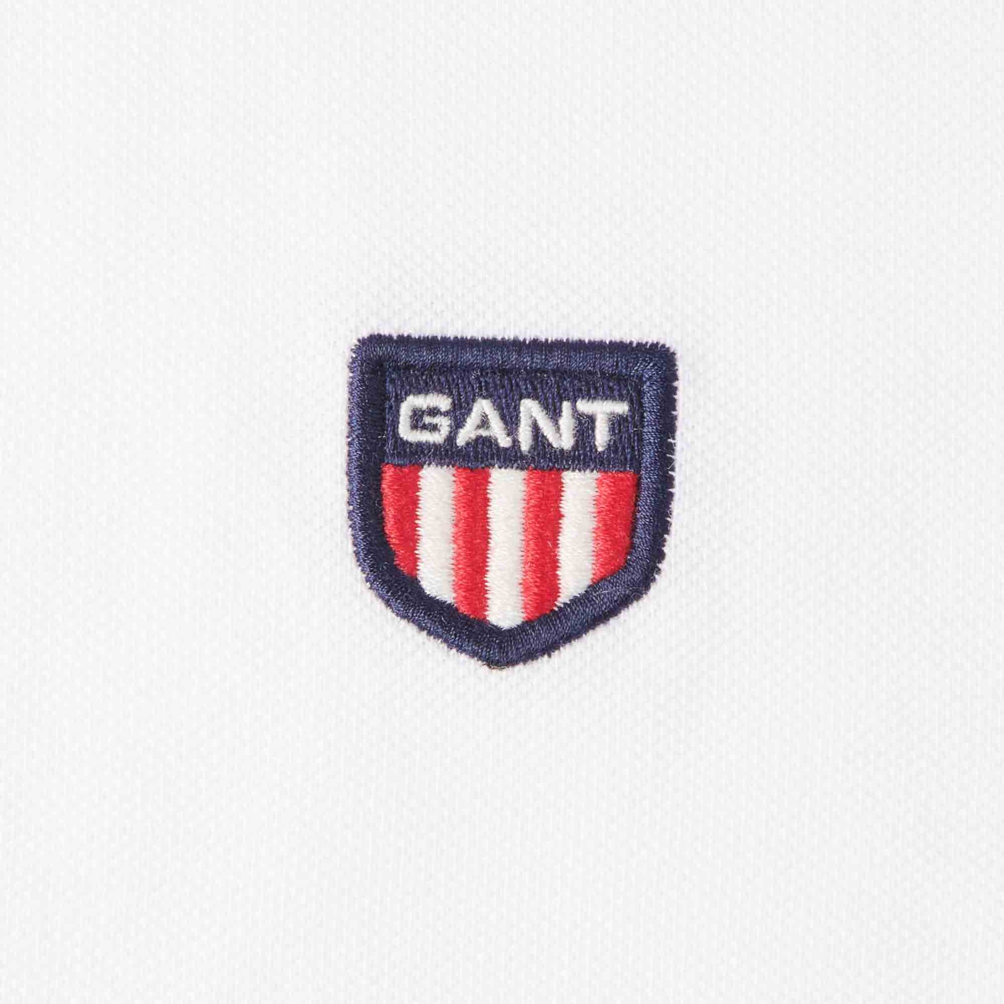 GANT Retro Shield Polo Shirt - White - Image 3