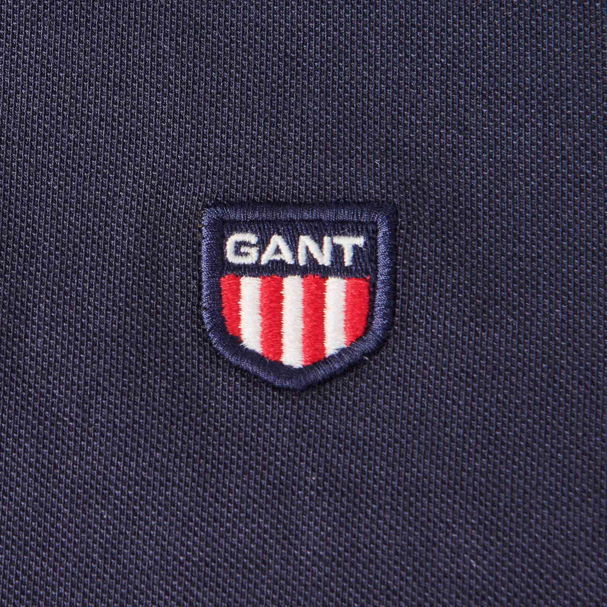 GANT Retro Shield Polo Shirt - Evening Blue - Image 3