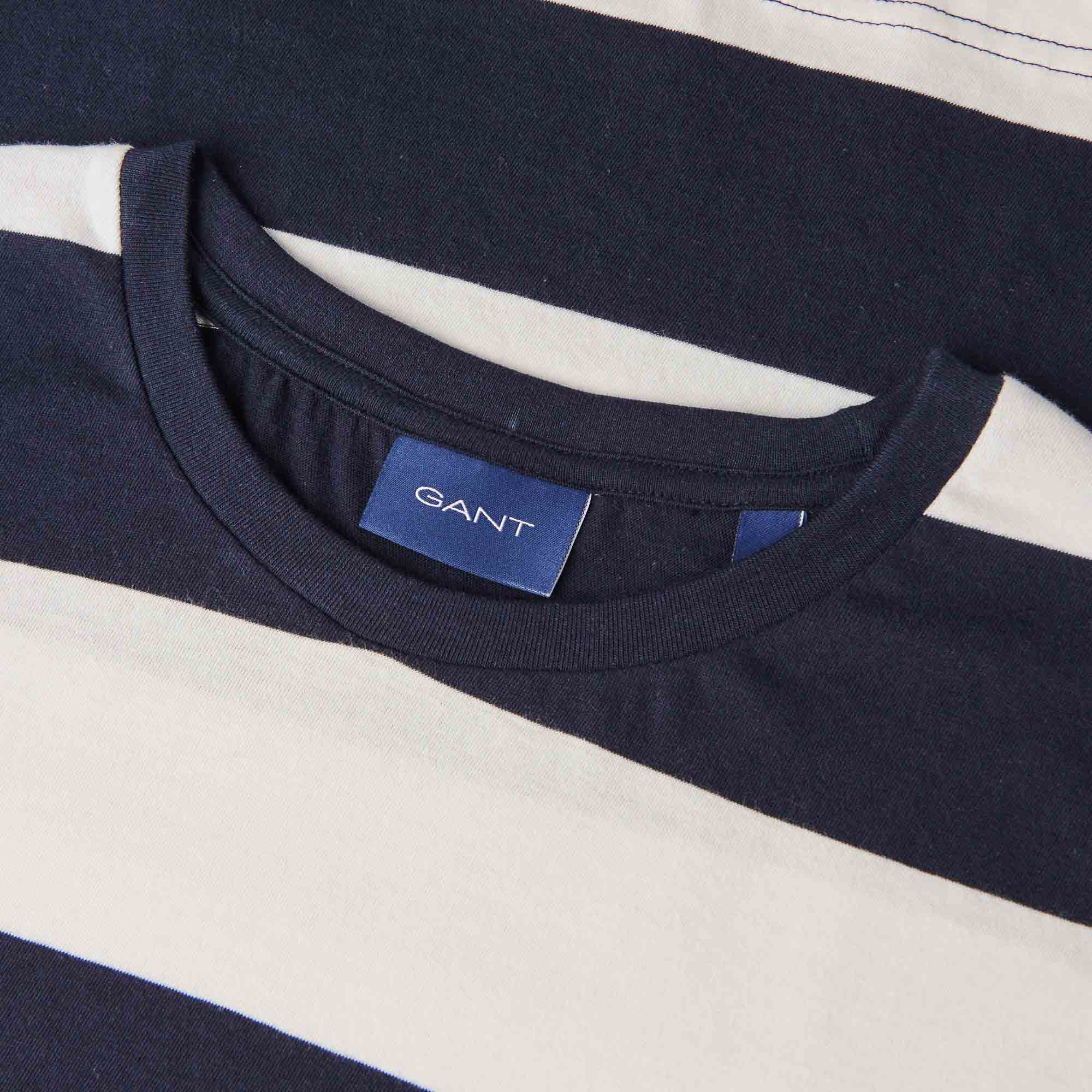 GANT Barstripe T-Shirt - Eggshell - Image 3