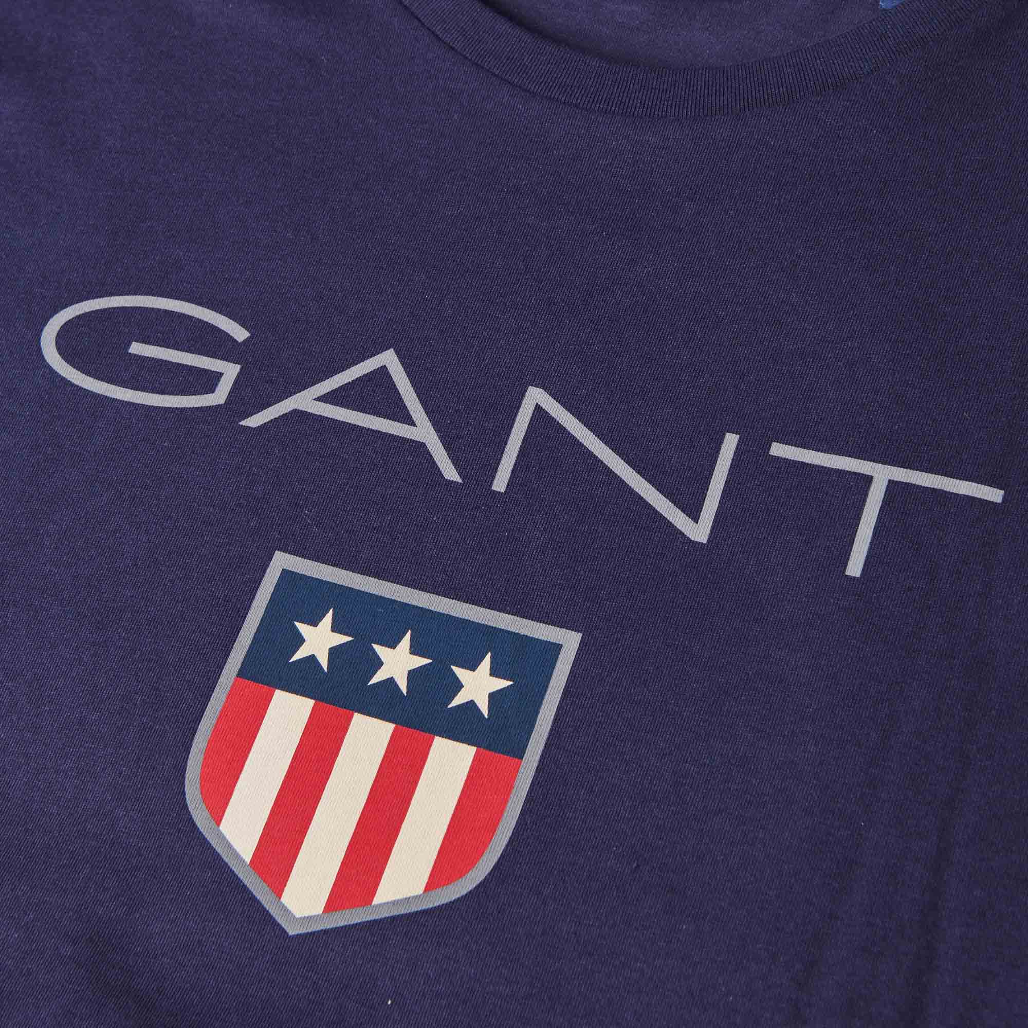GANT Shield T-Shirt - Evening Blue - Image 3