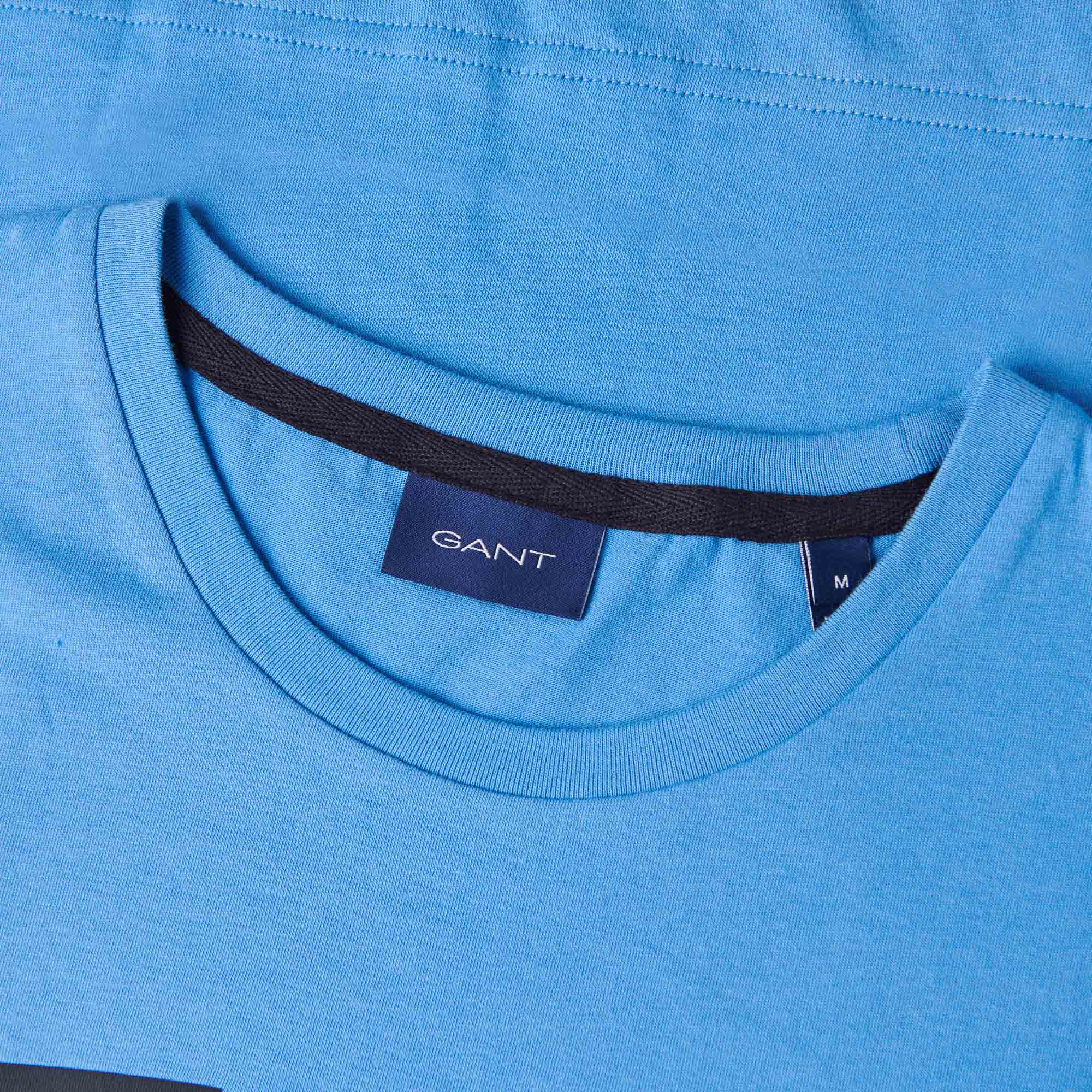 GANT Short Sleeve T-Shirt - Pacific Blue - Image 3