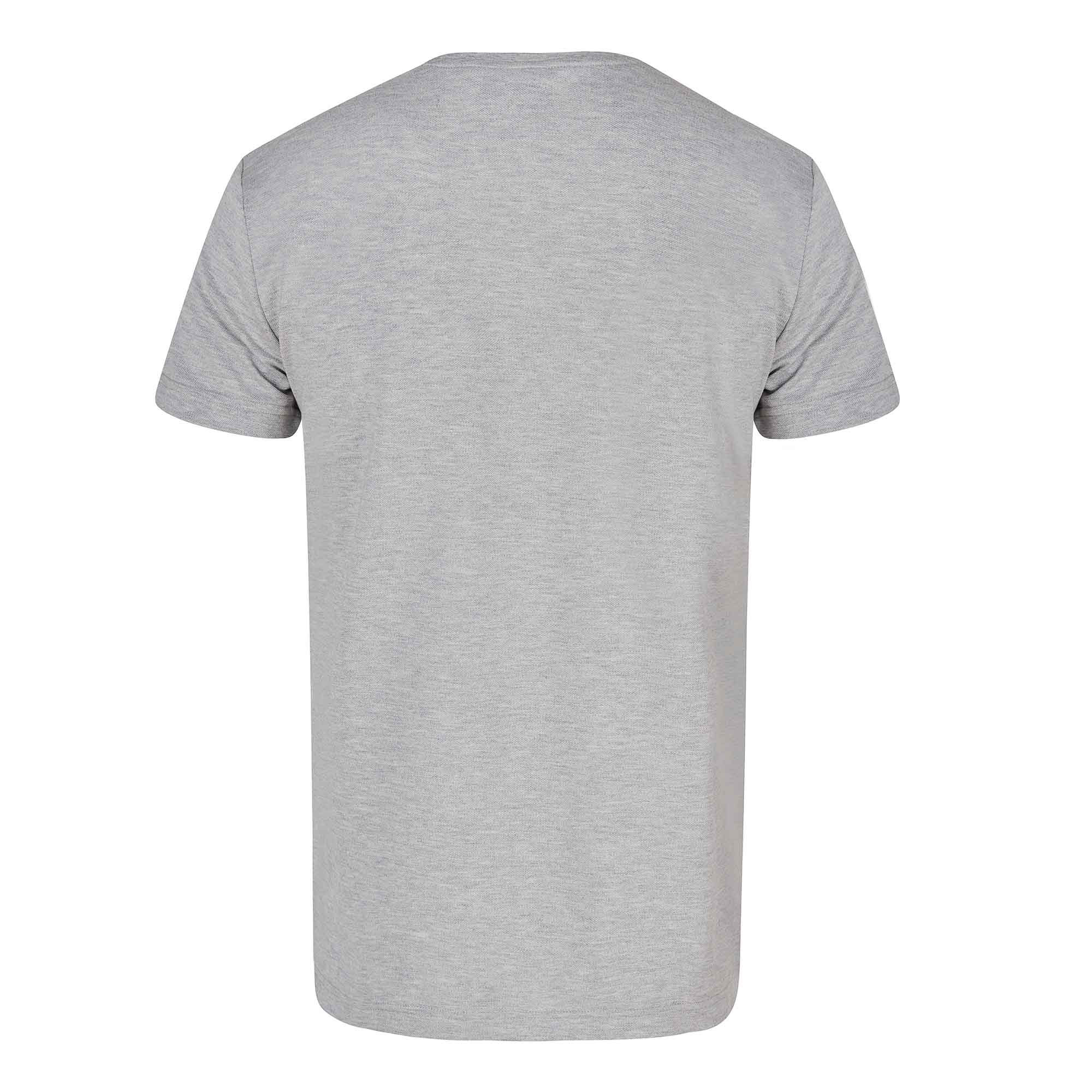 GANT Slim Fit Pique T-Shirt - Grey Melange - Image 2