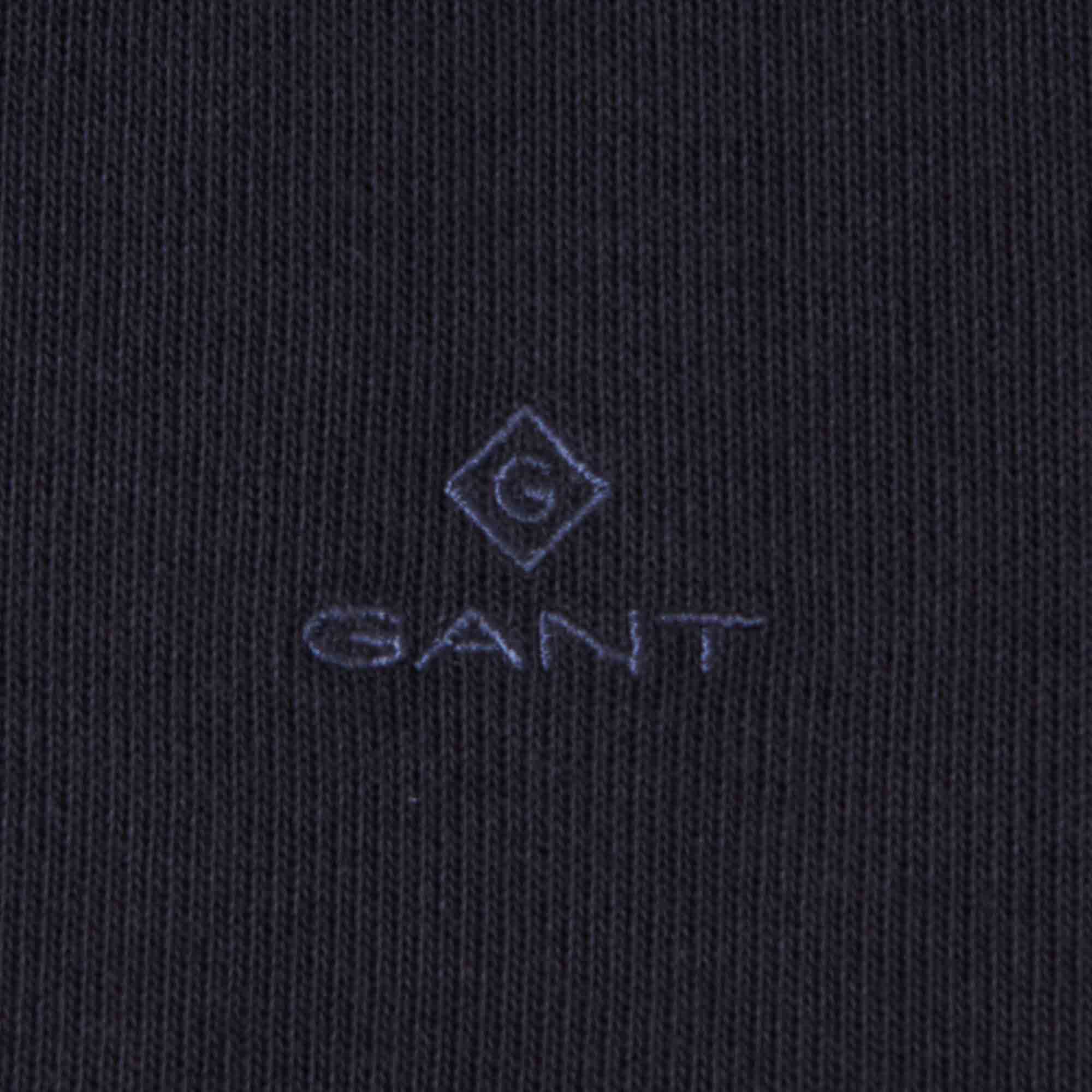 GANT Sacker Rib Half-Zip Sweater - Navy - Image 3