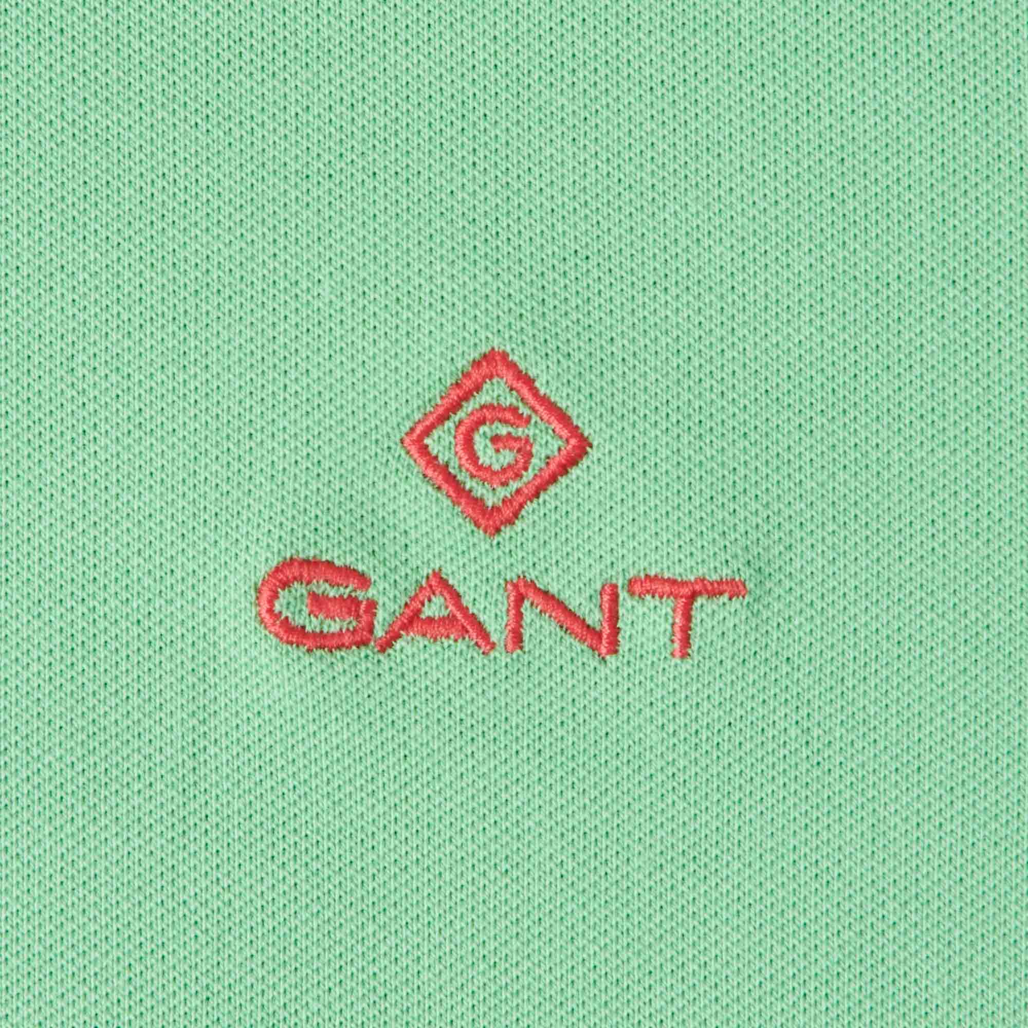GANT Contrast Colour Polo Shirt - Absinthe Green - Image 3