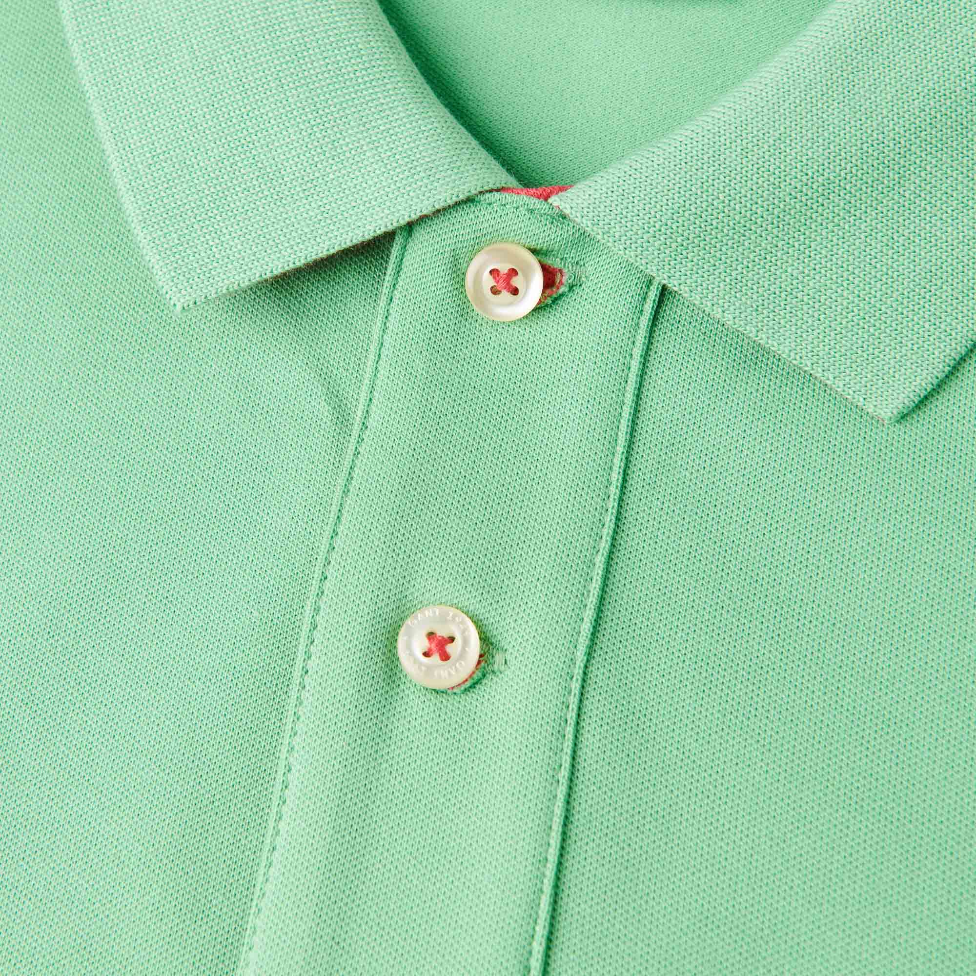 GANT Contrast Colour Polo Shirt - Absinthe Green - Image 4
