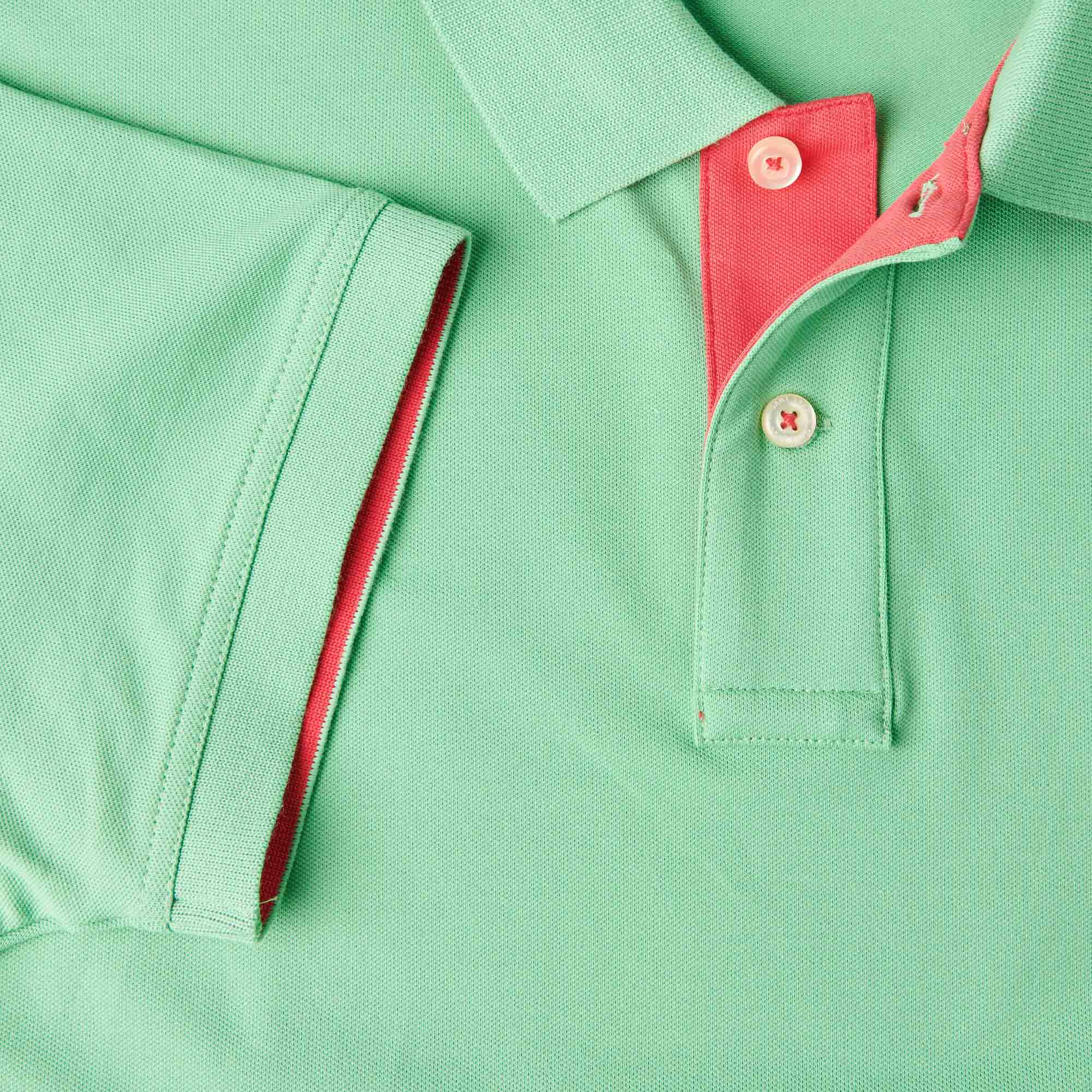 GANT Contrast Colour Polo Shirt - Absinthe Green - Image 5