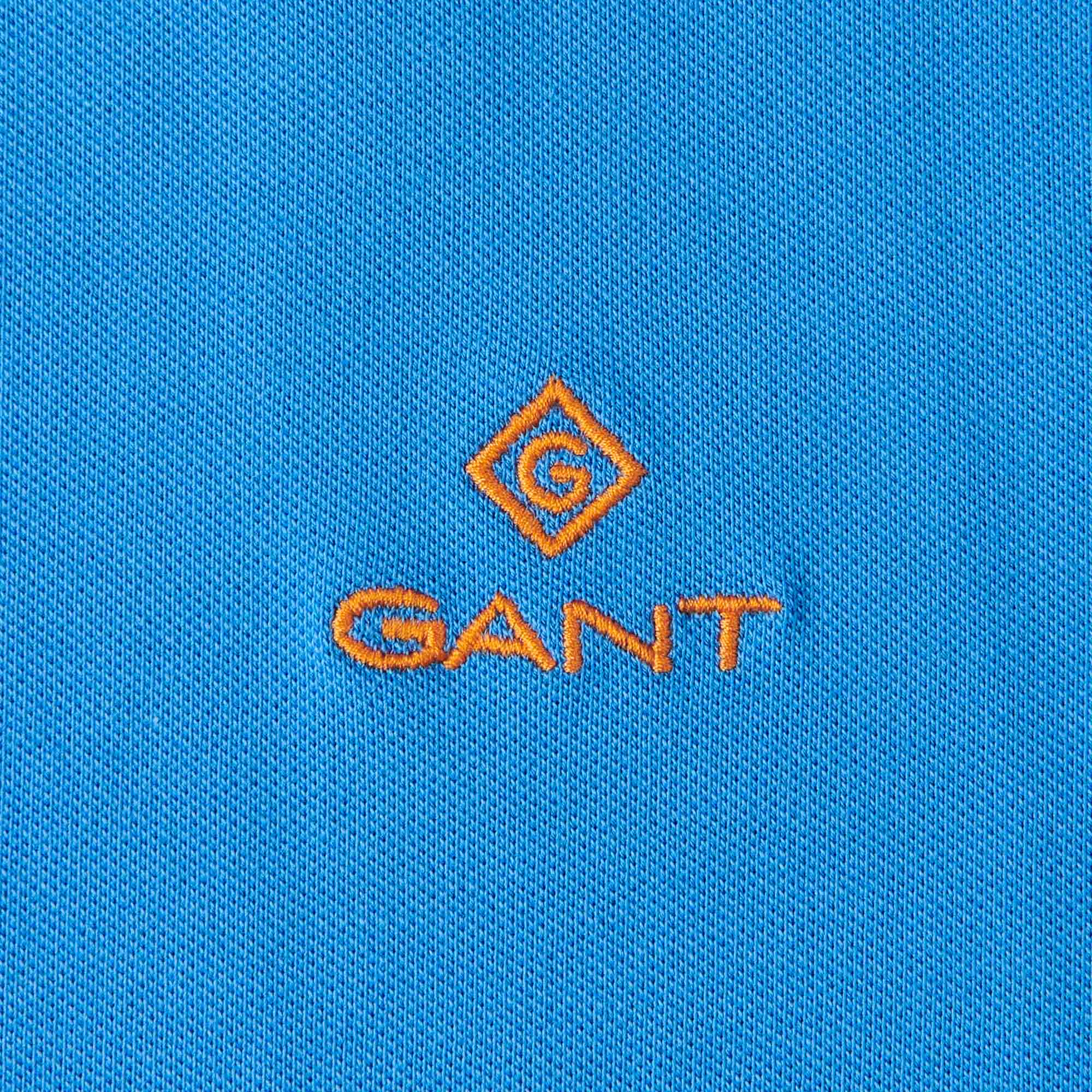GANT Contrast Colour Polo Shirt - Day Blue - Image 3