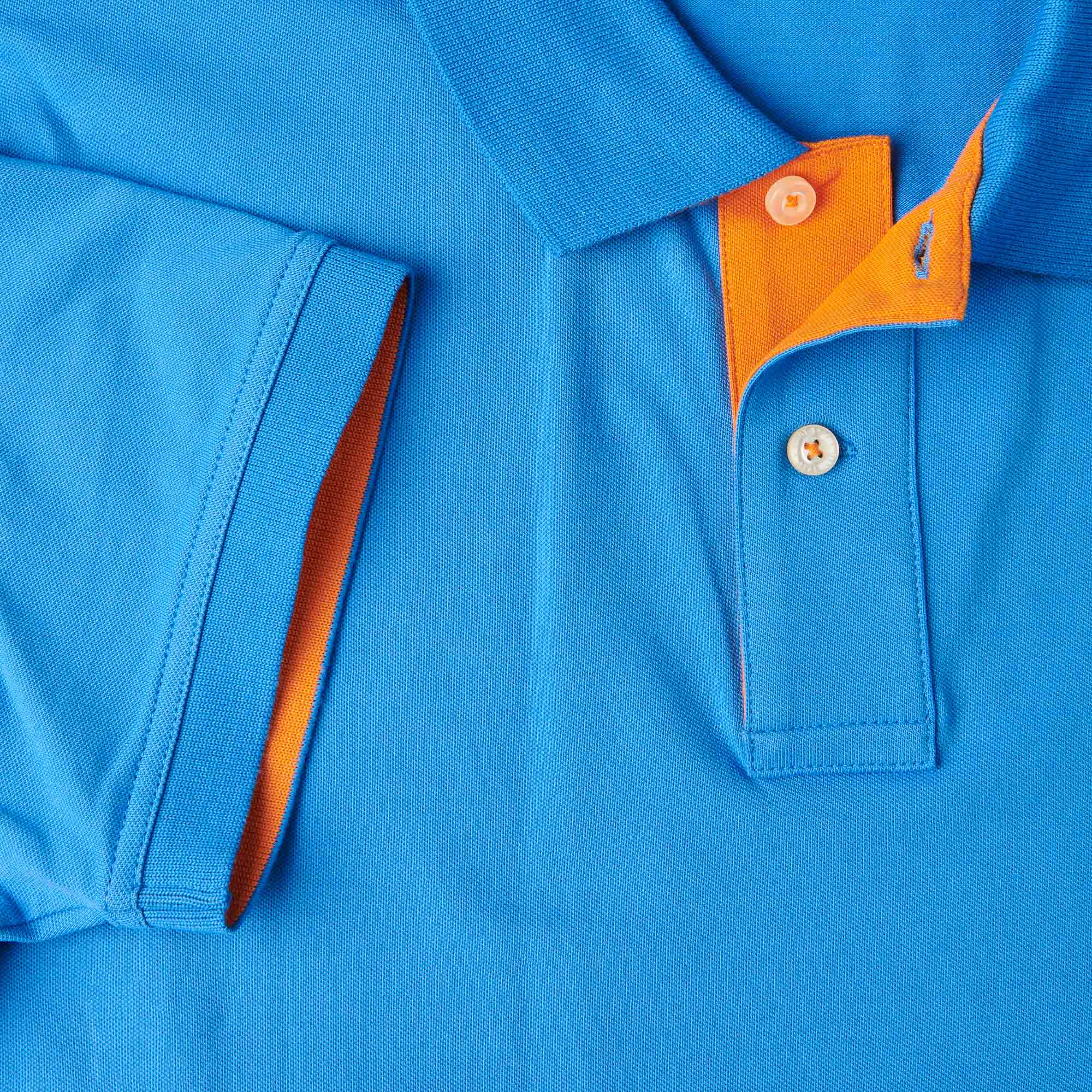 GANT Contrast Colour Polo Shirt - Day Blue - Image 5