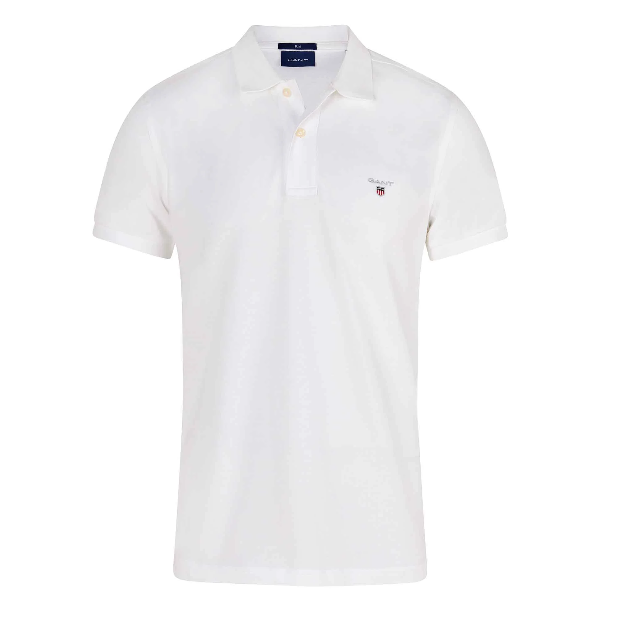 GANT Original Slim Polo Shirt - White