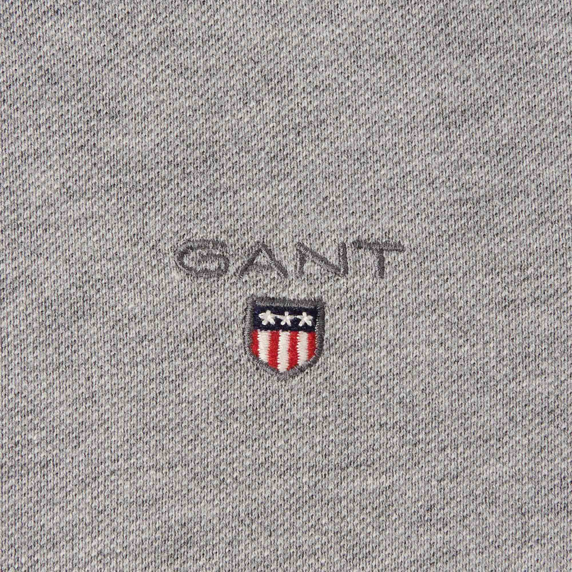 GANT Original Polo Shirt - Grey Melange - Image 5