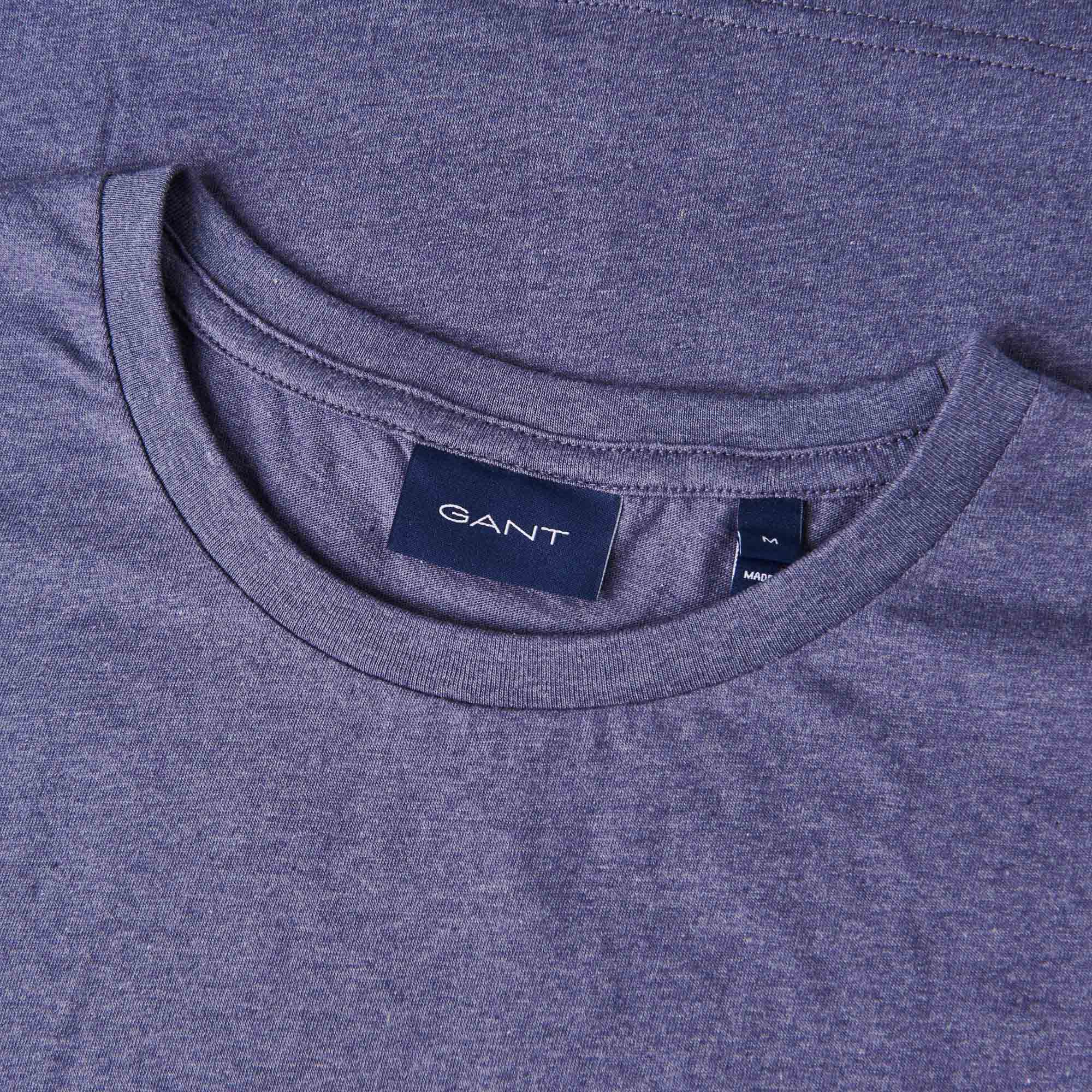 GANT Original T-Shirt - Dark Jeans/Blue Melange - Image 4