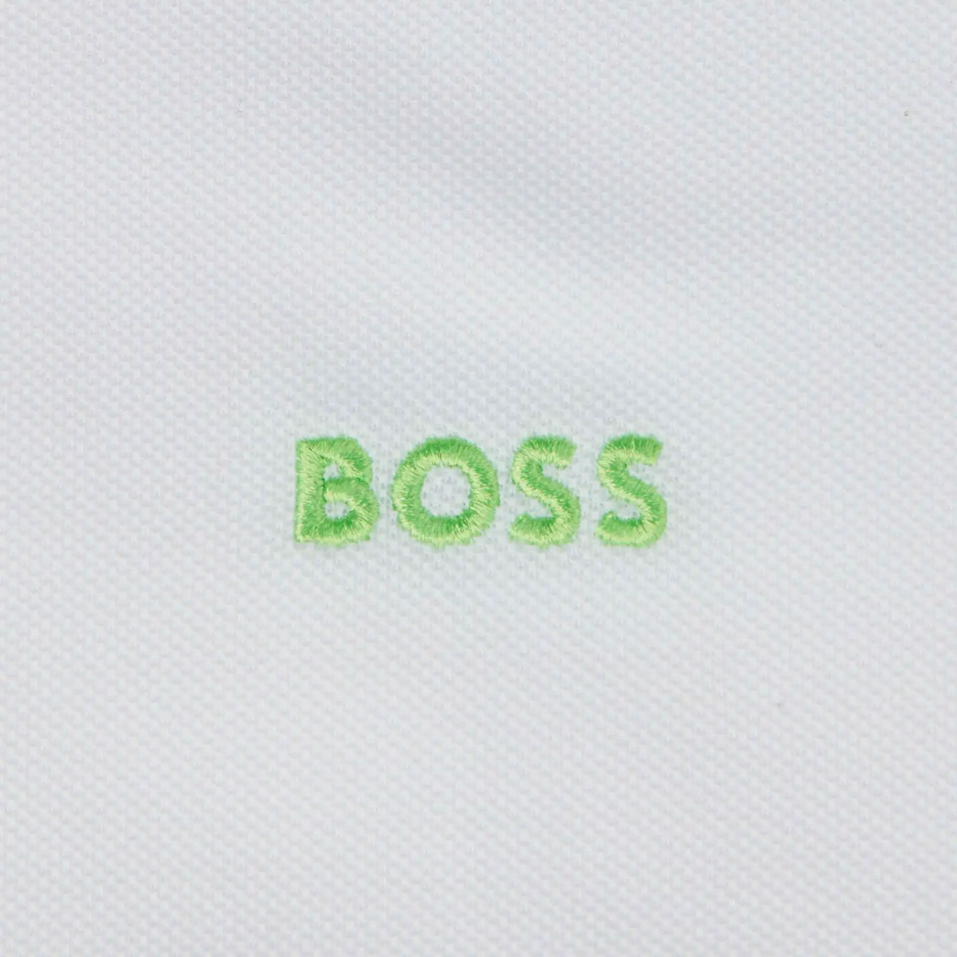 HUGO BOSS Polo Shirt with Contrast Logo Details - White - Image 3