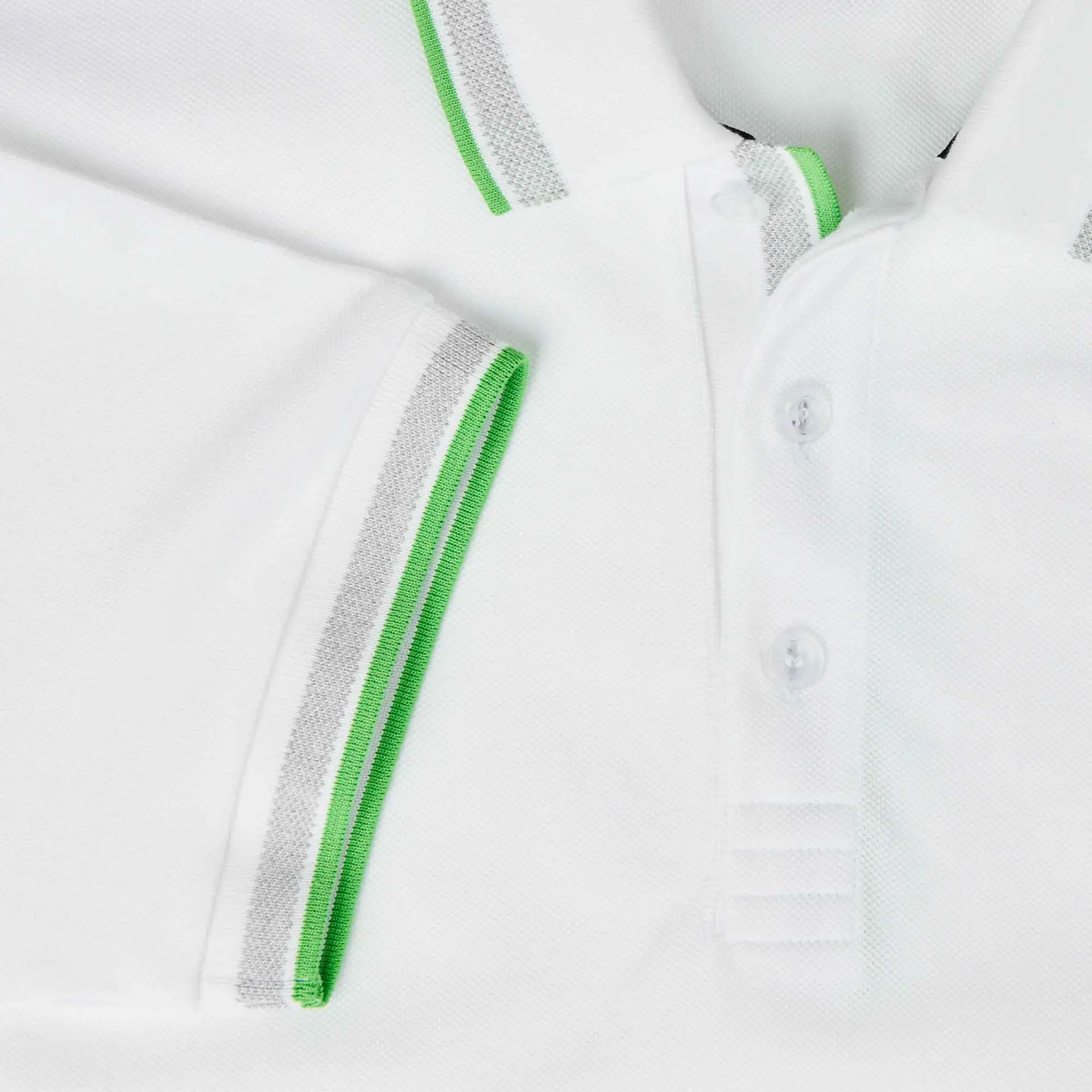HUGO BOSS Polo Shirt with Contrast Logo Details - White - Image 6