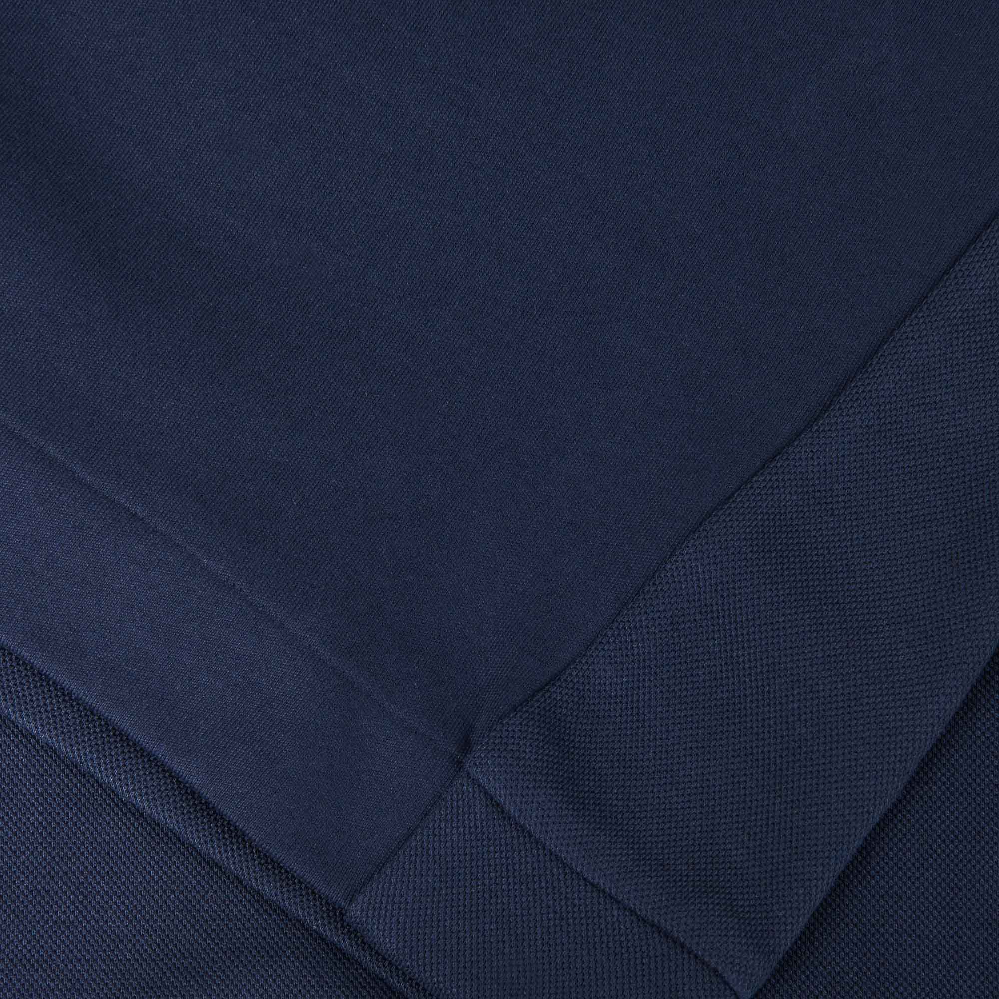 HUGO BOSS Crew Neck Sweatshirt with Curved Logo - Dark Blue - Image 5